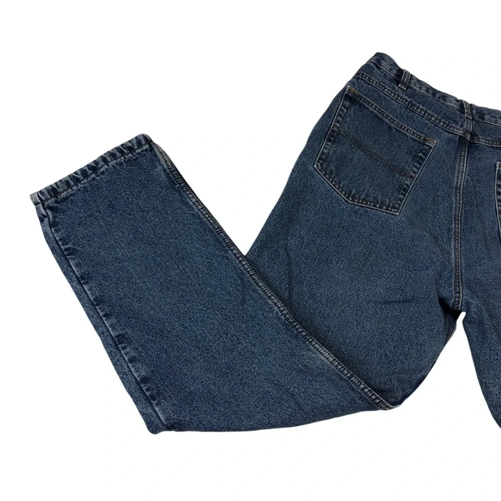 Guide Gear Womens Flannel Lined Denim Jeans 16 Blue Medium Wash Plaid Lining